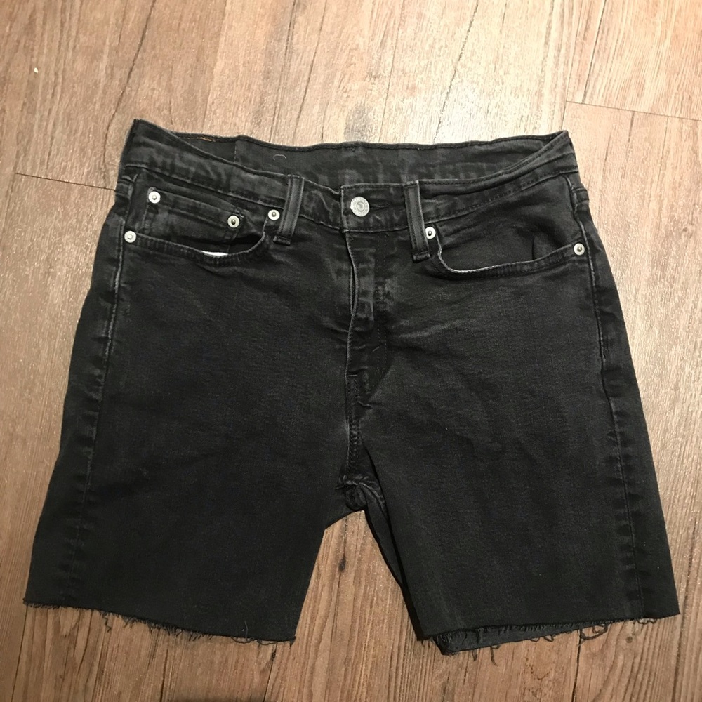 LEVI'S | 514 Cutoff Denim Shorts | Black | 32